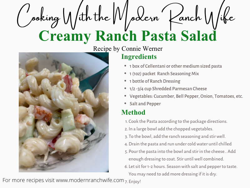 Creamy Ranch Pasta Salad – The Modern Ranch Wife